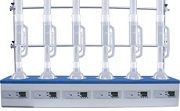 数字六孔搅拌电热套_搅拌多联电热套KM-5-6-250D具有六位电热套和六位磁力搅拌器功能-辅光仪器